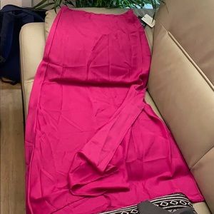 Forever 21 satin maxi skirt with slit